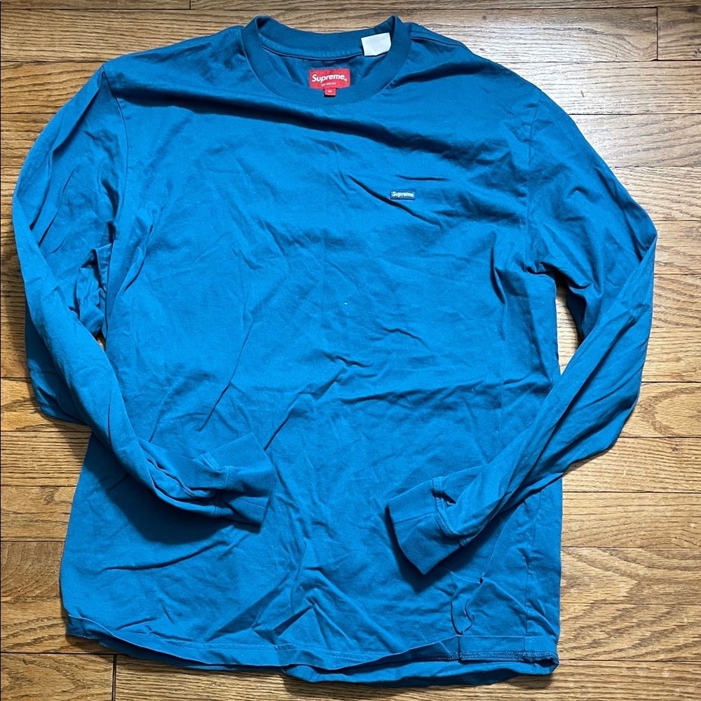 Supreme Teal Long Sleeve Tee